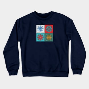 Plastic snowflakes Crewneck Sweatshirt